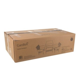 Meble ogrodowe rattanowe czarne Gardlov 26908 GARDLOV