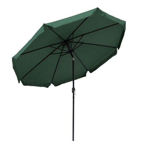 Parasol ogrodowy duży 3 m skośny łamany z korbą zielony MultiGarden MultiGarden