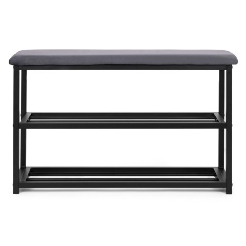 Szafka na buty z siedziskiem regał ławka tapicerowana 80 cm 2 półki ModernHome ModernHome
