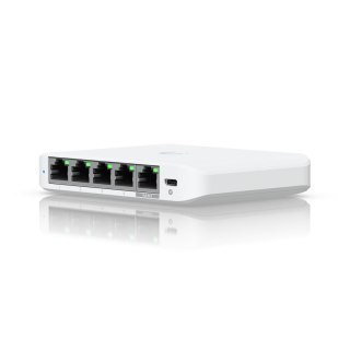 Ubiquiti UniFi Flex Mini 2.5G Zarządzany 2.5G Ethernet (100/1000/2500) Obsługa PoE Komputer stacjonarny Biały UBIQUITI