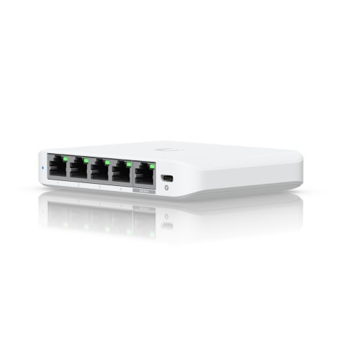 Ubiquiti UniFi Flex Mini 2.5G Zarządzany 2.5G Ethernet (100/1000/2500) Obsługa PoE Komputer stacjonarny Biały UBIQUITI