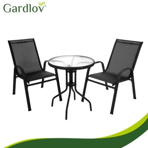 Zestaw mebli balkonowych-stolik+ 2 krzesła Gardlov GARDLOV