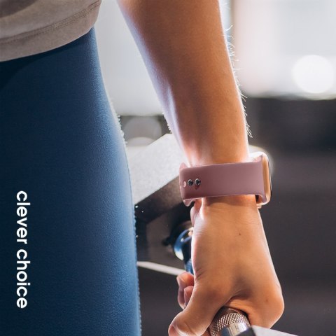 Crong Liquid - Pasek do Apple Watch 38/40/41/42 mm (brudny róż) Crong