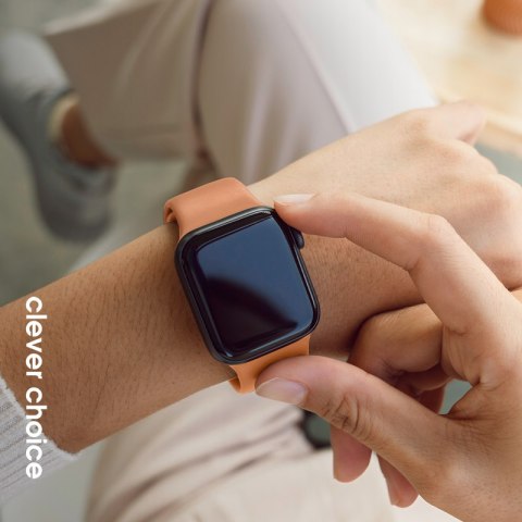 Crong Liquid - Pasek do Apple Watch 38/40/41/42 mm (pomarańczowy) Crong