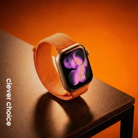 Crong Nylon - Pasek sportowy do Apple Watch 38/40/41/42 mm (Tropical Orange) Crong