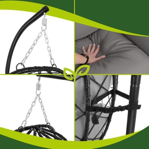 Huśtawka - fotel wiszący 185cm Gardlov ISO TRADE