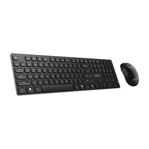 MSI FORGE K210 WIRELESS COMBO klawiatura Dołączona myszka Dom/Biuro USB QWERTY US English Czarny MSI