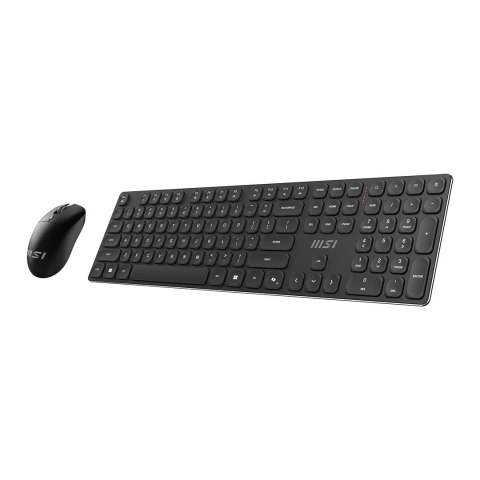 MSI FORGE K210 WIRELESS COMBO klawiatura Dołączona myszka Dom/Biuro USB QWERTY US English Czarny MSI