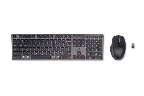 Zestaw klawiatura + mysz HP 720 Multi-Device Rechargeable Wireless Keyboard and Mouse Combo bezprzewodowe z akumulatorem czarne  Hewlett-Packard
