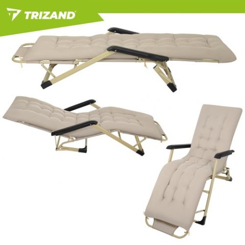 Leżak ogrodowy składany 60x177x30cm Trizand TRIZAND