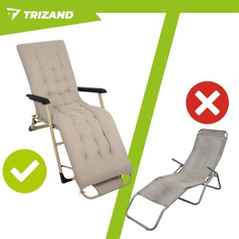 Leżak ogrodowy składany 60x177x30cm Trizand TRIZAND
