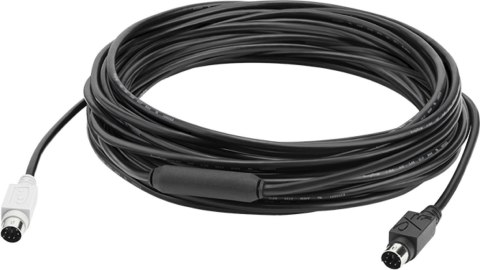 Logitech GROUP 10m Extender Cable kabel PS/2 6-p Mini-DIN Czarny Logitech