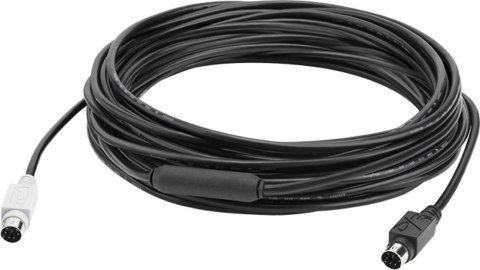 Logitech GROUP 10m Extender Cable kabel PS/2 6-p Mini-DIN Czarny Logitech