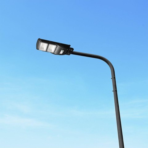 Naświetlacz oprawa uliczna LED solarna V-TAC 8W czarny VT-ST120W 6000K 1000lm