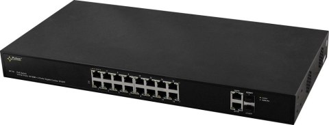 PULSAR SF116 łącza sieciowe Zarządzany Fast Ethernet (10/100) Obsługa PoE 1U Czarny PULSAR