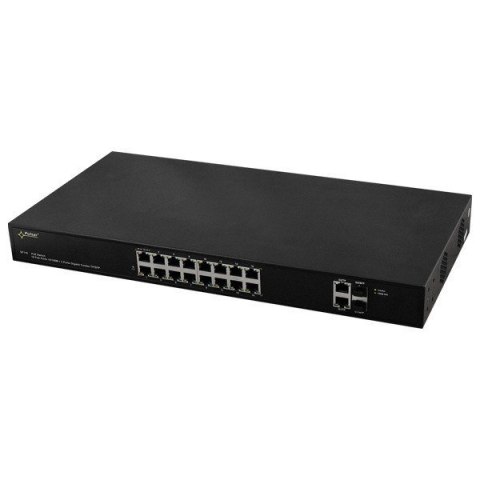 PULSAR SF116 łącza sieciowe Zarządzany Fast Ethernet (10/100) Obsługa PoE 1U Czarny PULSAR