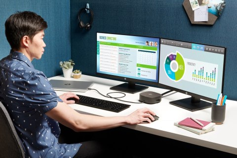 Stacja dokująca + zasilacz HP USB-C Dock G5 100W czarna 5TW10AA Hewlett-Packard