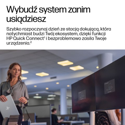 Stacja dokująca + zasilacz HP USB-C Dock G6 100W czarna 9X3V1UT#ABB Hewlett-Packard