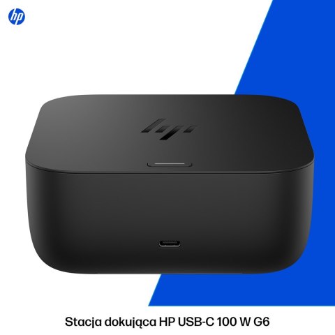 Stacja dokująca + zasilacz HP USB-C Dock G6 100W czarna 9X3V1UT#ABB Hewlett-Packard