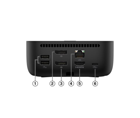 Stacja dokująca + zasilacz HP USB-C Dock G6 100W czarna 9X3V1UT#ABB Hewlett-Packard