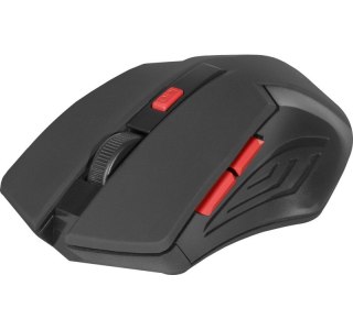 DEFENDER MYSZ BEZPRZEWODOWA ACCURA MM-275 RF CZARNO-CZERWONA OPTICAL 1600DPI 6P 52276 Defender