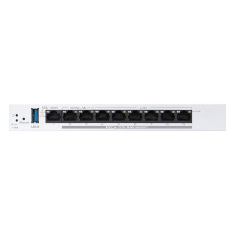 9-portowy gigabitowy router przewodowy PoE+ VPN | EBG19P | 802.11ac | Porty Ethernet LAN (RJ-45) 8 | Obsługa siatki: Tak | Nr MU