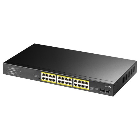 Cudy GS1028PS2 łącza sieciowe Gigabit Ethernet (10/100/1000) Obsługa PoE Czarny CUDY