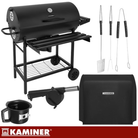 Grill ogrodowy z pokrywą 108x67x96cm Kaminer KAMINER