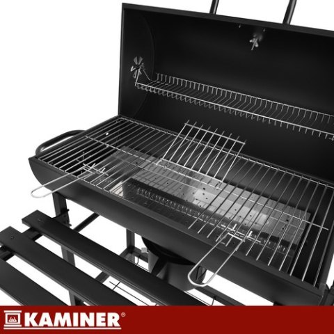 Grill ogrodowy z pokrywą 108x67x96cm Kaminer KAMINER