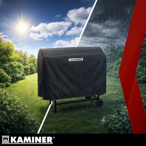 Grill ogrodowy z pokrywą 108x67x96cm Kaminer KAMINER