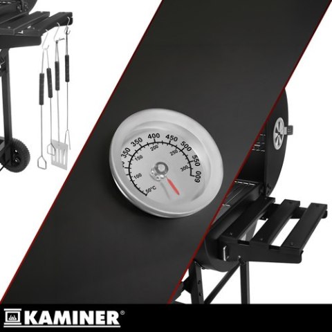 Grill ogrodowy z pokrywą 108x67x96cm Kaminer KAMINER