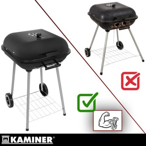 Grill ogrodowy z pokrywą53x77x46cm Kaminer KAMINER