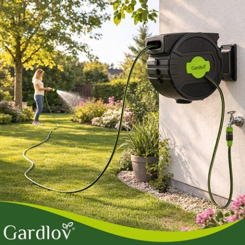 Zwijacz automatyczny na wąż ogrodowy 20m Gardlov GARDLOV