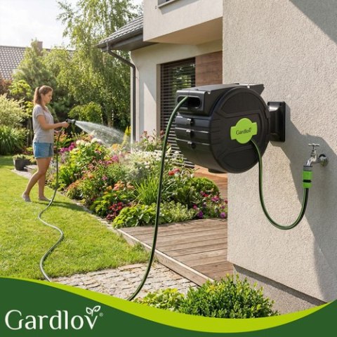 Zwijacz automatyczny na wąż ogrodowy 20m Gardlov GARDLOV