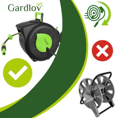 Zwijacz automatyczny na wąż ogrodowy 30m Gardlov GARDLOV
