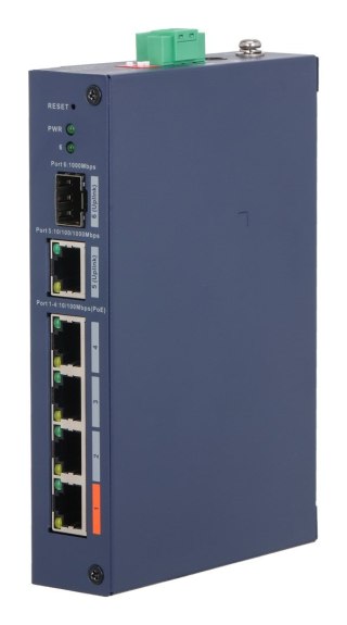 Dahua Technology CHS4106-4ET-60 przełącznik sieciowy Zarządzany L2 Fast Ethernet (10/100) Obsługa PoE Desktop Niebieski DAHUA