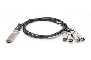 Digitus Kabel bezpośrednio podłączany 40G QSFP+ do 4 x SFP+ 1 m DIGITUS