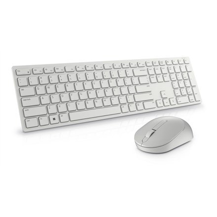 Klawiatura i mysz Pro KM5221W (RU) Biała Dell