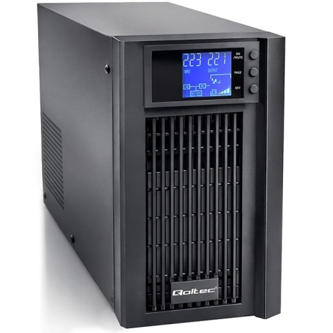 Qoltec Zasilacz awaryjny UPS Pure Sine Wave | 3kVA | 2400W | AVR | LCD | Czysty Sinus Qoltec