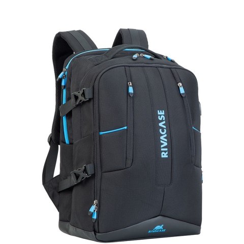 RIVACASE PLECAK NA LAPTOP DLA GRACZY 17,3" BORNEO, CZARNY, GAMING, Z MATERIAŁU WODOODPORNEGO RivaCase