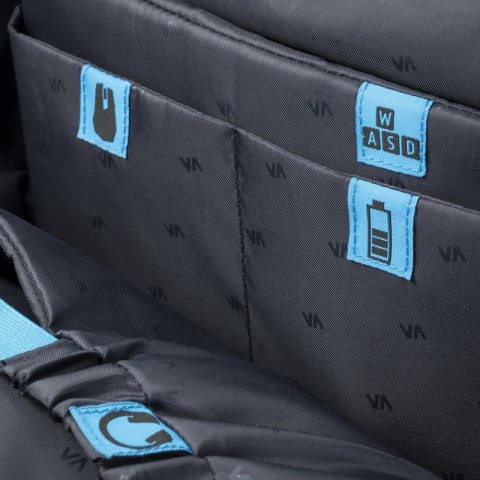 RIVACASE PLECAK NA LAPTOP DLA GRACZY 17,3" BORNEO, CZARNY, GAMING, Z MATERIAŁU WODOODPORNEGO RivaCase