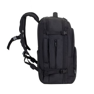 RIVACASE PLECAK PODRÓŻNY NA LAPTOP 17,3" TEGEL, CZARNY, 23L, MATERIAŁ WODOODPORNY, KIESZENIE NA UBRANIA, TABLET, SMARTFON RivaCase