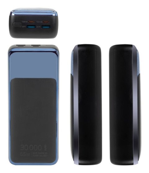 Rivacase VA1080 bank mocy Litowo-polimerowy (LiPo) 30000 mAh Czarny, Niebieski RivaCase