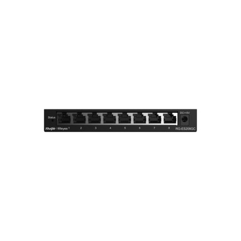 Ruijie Networks RG-ES208GC przełącznik sieciowy Zarządzany L2 Gigabit Ethernet (10/100/1000) Szary Ruijie