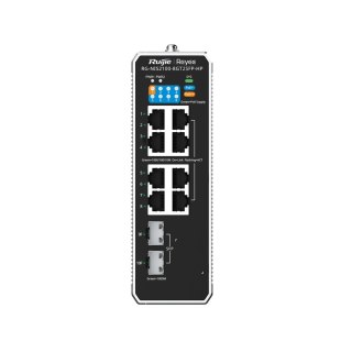 Ruijie Networks RG-NIS2100 Zarządzany L2 Gigabit Ethernet (10/100/1000) Obsługa PoE Czarny, Stal nierdzewna Ruijie