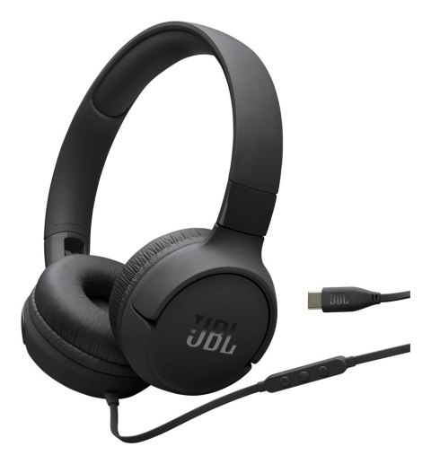 Słuchawki przewodowe JBL Tune 520 USB-C Czarne JBL