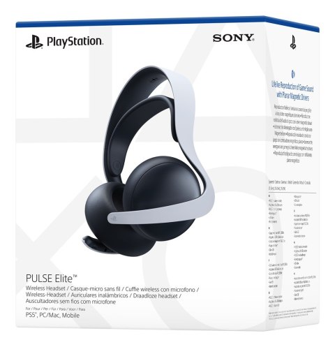 Sony PULSE Elite Zestaw słuchawkowy Przewodowy i Bezprzewodowy Opaska na głowę Gaming Bluetooth Podstawka do ładowania Czarny, B Sony