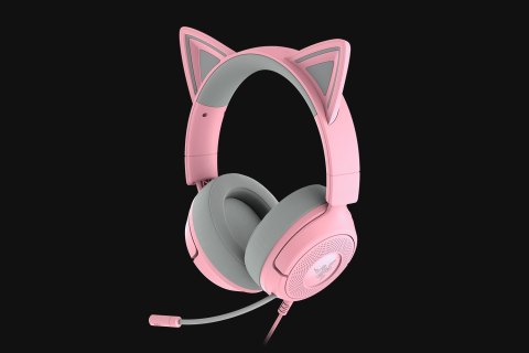 Zestaw słuchawkowy Razer Gaming Kraken Kitty V3 X Przewodowe Nauszne Mikrofon Kwarc RAZER