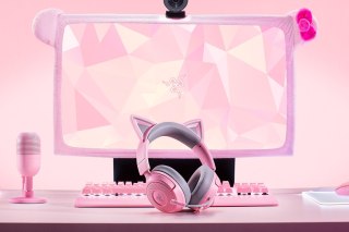 Zestaw słuchawkowy Razer Gaming Kraken Kitty V3 X Przewodowe Nauszne Mikrofon Kwarc RAZER