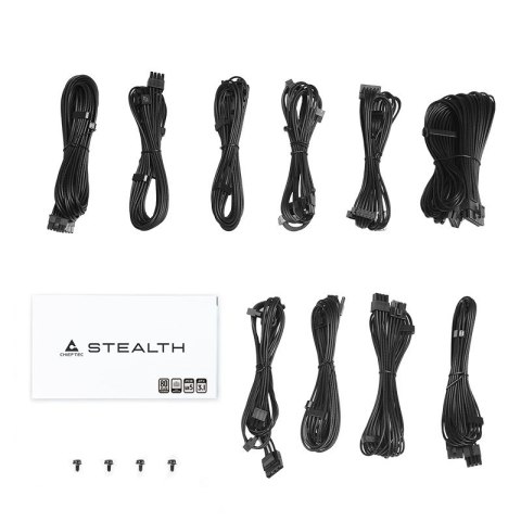 Chieftec Stealth 1000W Vega M Series SPX-1000-FC 80+ Platin moduł zasilaczy 24-pin ATX ATX Czarny Chieftec